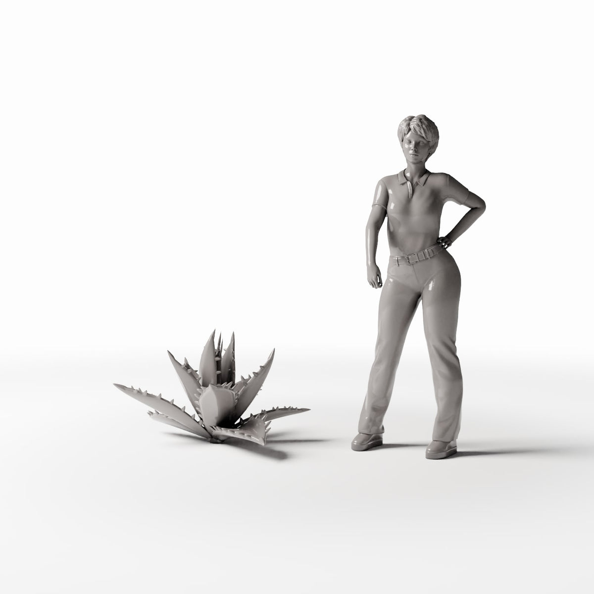 Diorama Modellbau Produktfoto 1: Diorama Pflanzen: Agave mit Blattrosette (Ref. 515D)