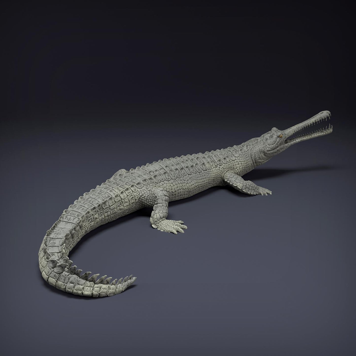 Produktfoto Tier Figur Diorama, Modellbau: 0: Dschungel Tier Figur: Gangesgavial – Gharial (Ref 01_01_80)