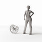 Diorama Modellbau Produktfoto 1: Diorama Werkstatt: Beschädigtes Fahrradlaufrad (Ref. 603D)