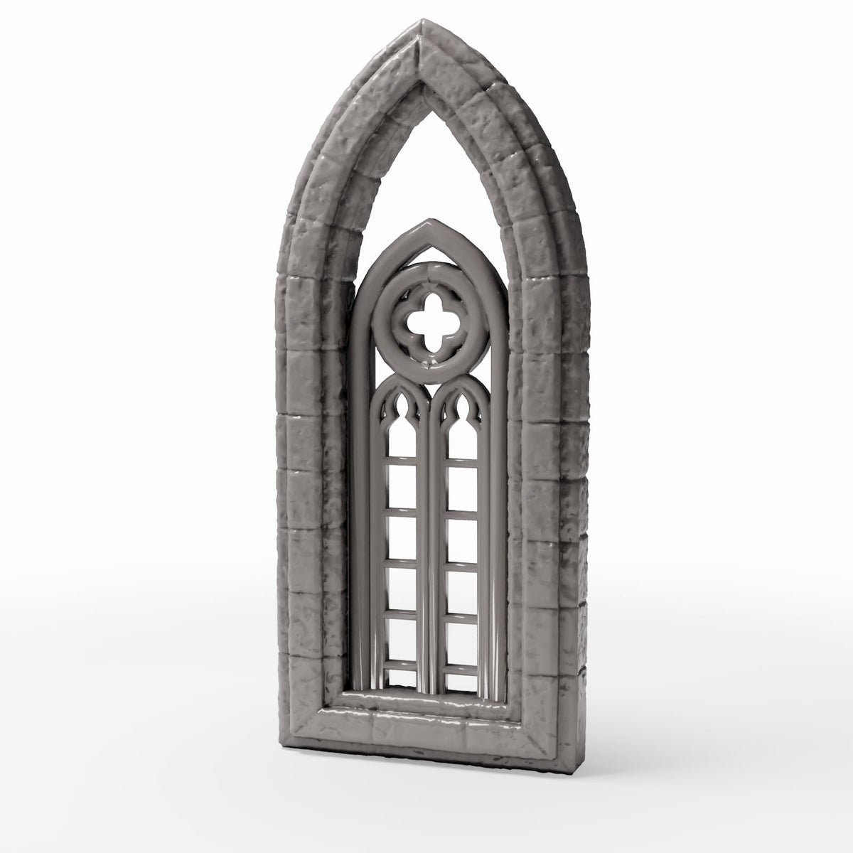 Diorama Modellbau Produktfoto 0: Diorama Gebäude: Gotisches Kirchenfenster, schmal (Ref. 666D)