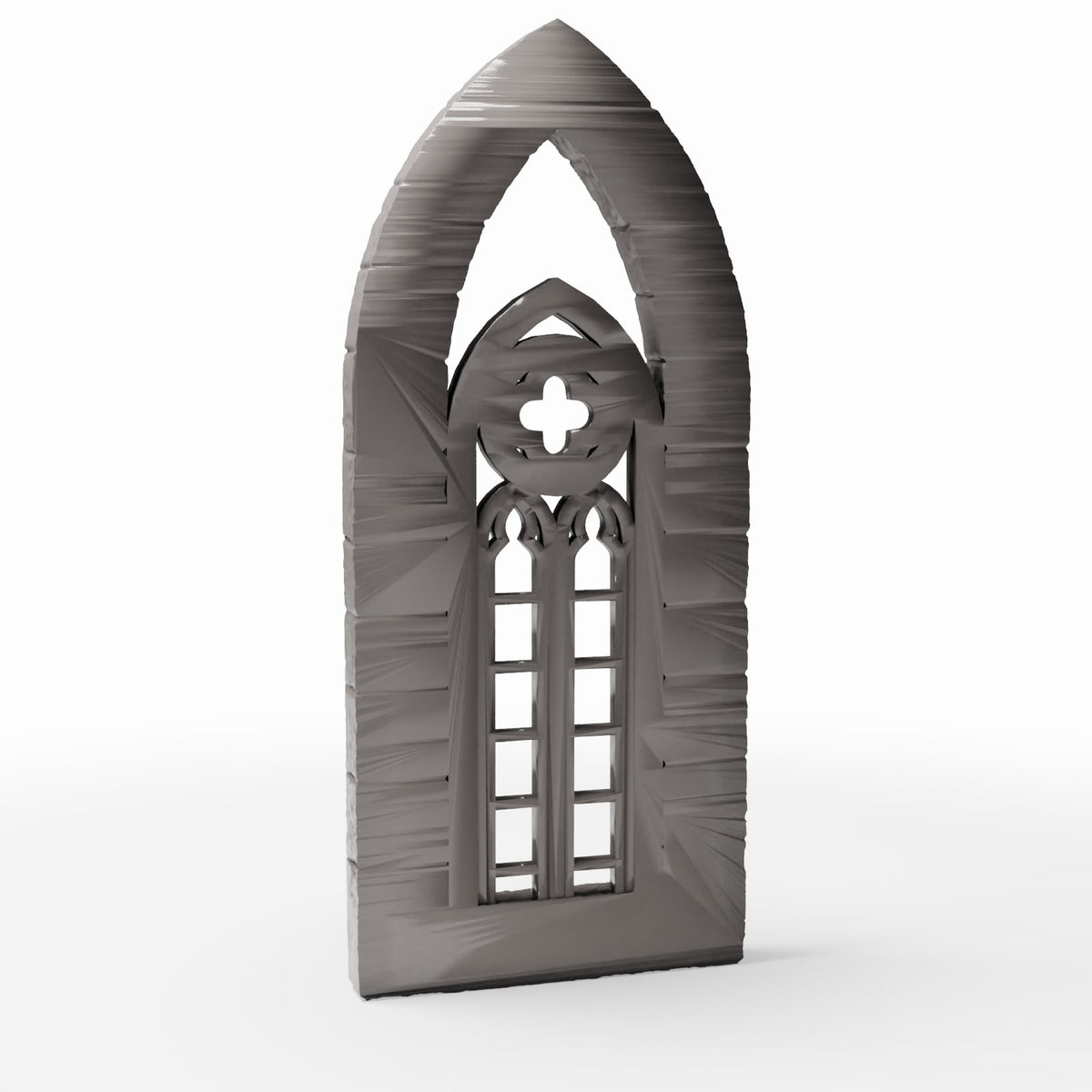 Diorama Modellbau Produktfoto 3: Diorama Gebäude: Gotisches Kirchenfenster, schmal (Ref. 666D)