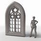 Diorama Modellbau Produktfoto 1: Diorama Gebäude: Gotisches Kirchenfenster mit Maßwerk (Ref. 681D)
