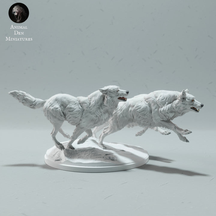 Produktfoto Tierfigur Animal Den Miniatures 2: Arktis Tierfigur: Polarwölfe - laufend (23_01_12)