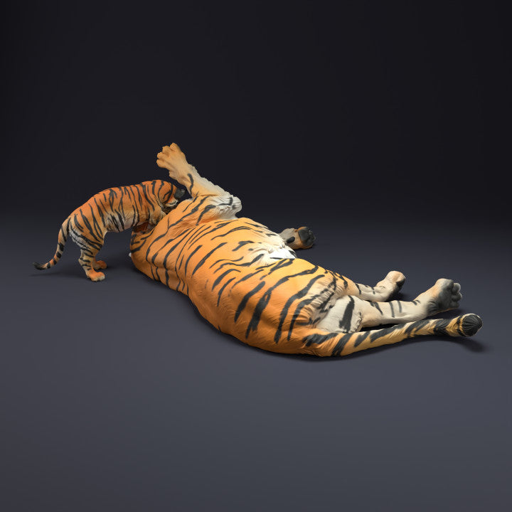 Produktfoto Tierfigur Animal Den Miniatures 5: Wildtier Tierfigur: Bengalischer Tiger mit Jungtier (22_08_11)