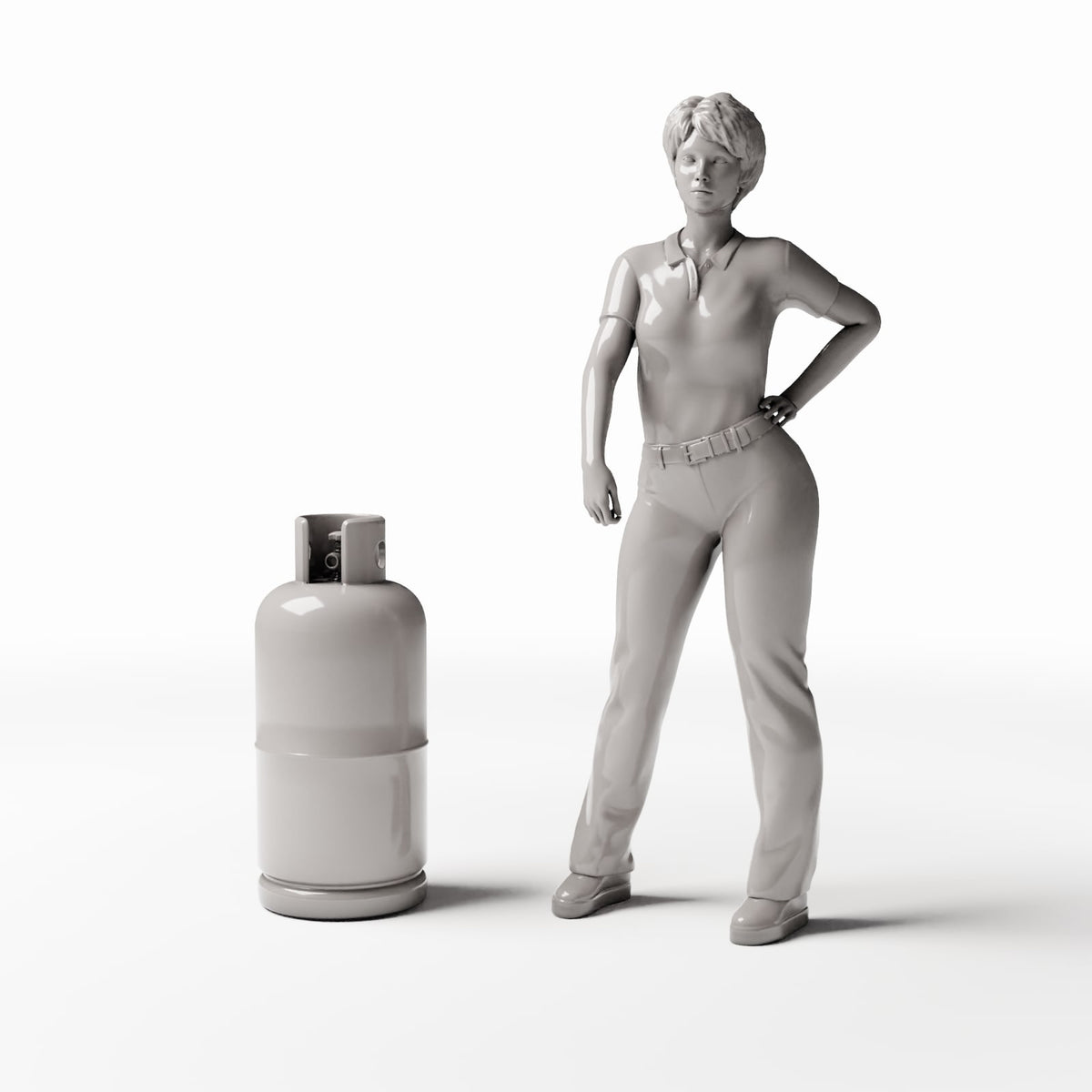 Diorama Modellbau Produktfoto 1: Diorama Werkstatt: Gasflasche mit Schutzbügeln (Ref. 769D)