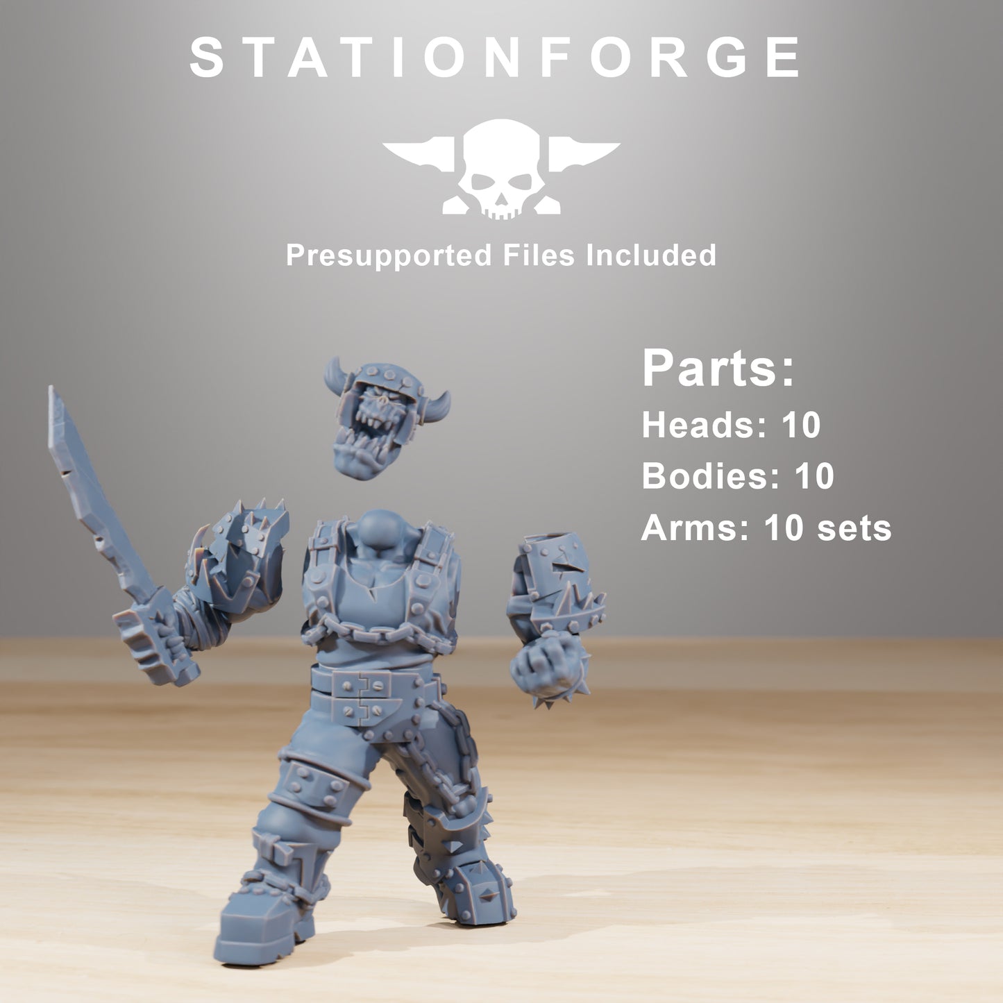 Produktfoto Tabletop 28mm The Printing Goes Ever On (TPGEO)  0: Orkaz Berserkers