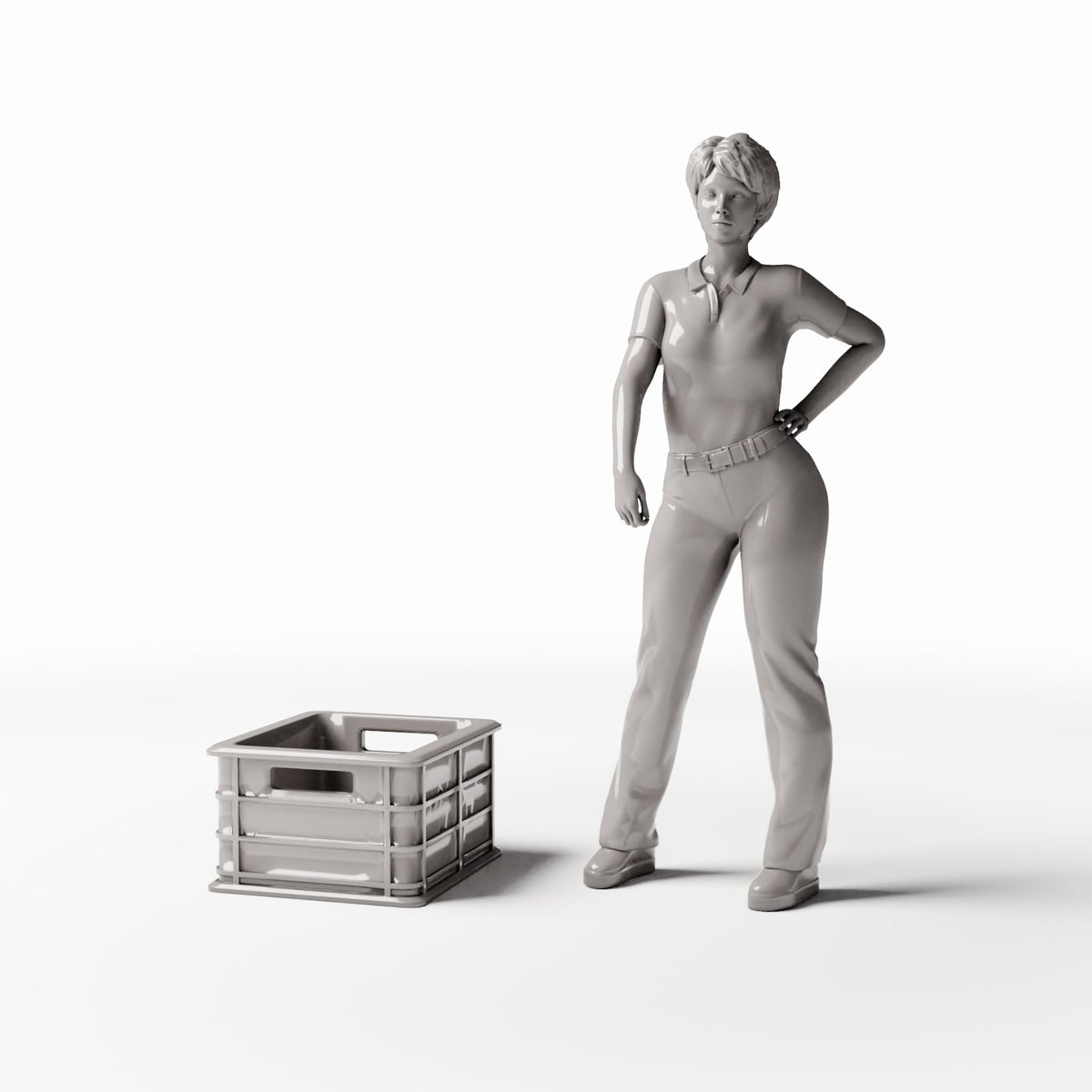 Diorama Modellbau Produktfoto 1: Diorama Markt: Marktstand mit Auslagen (Ref. 826D)