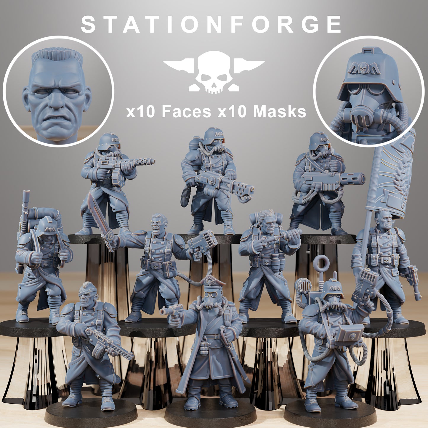 Produktfoto Tabletop 28mm The Printing Goes Ever On (TPGEO)  0: GrimGuard Combatants