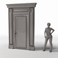 Diorama Modellbau Produktfoto 1: Diorama Architektur: Neoklassizistische Innentür (Ref. 847D)