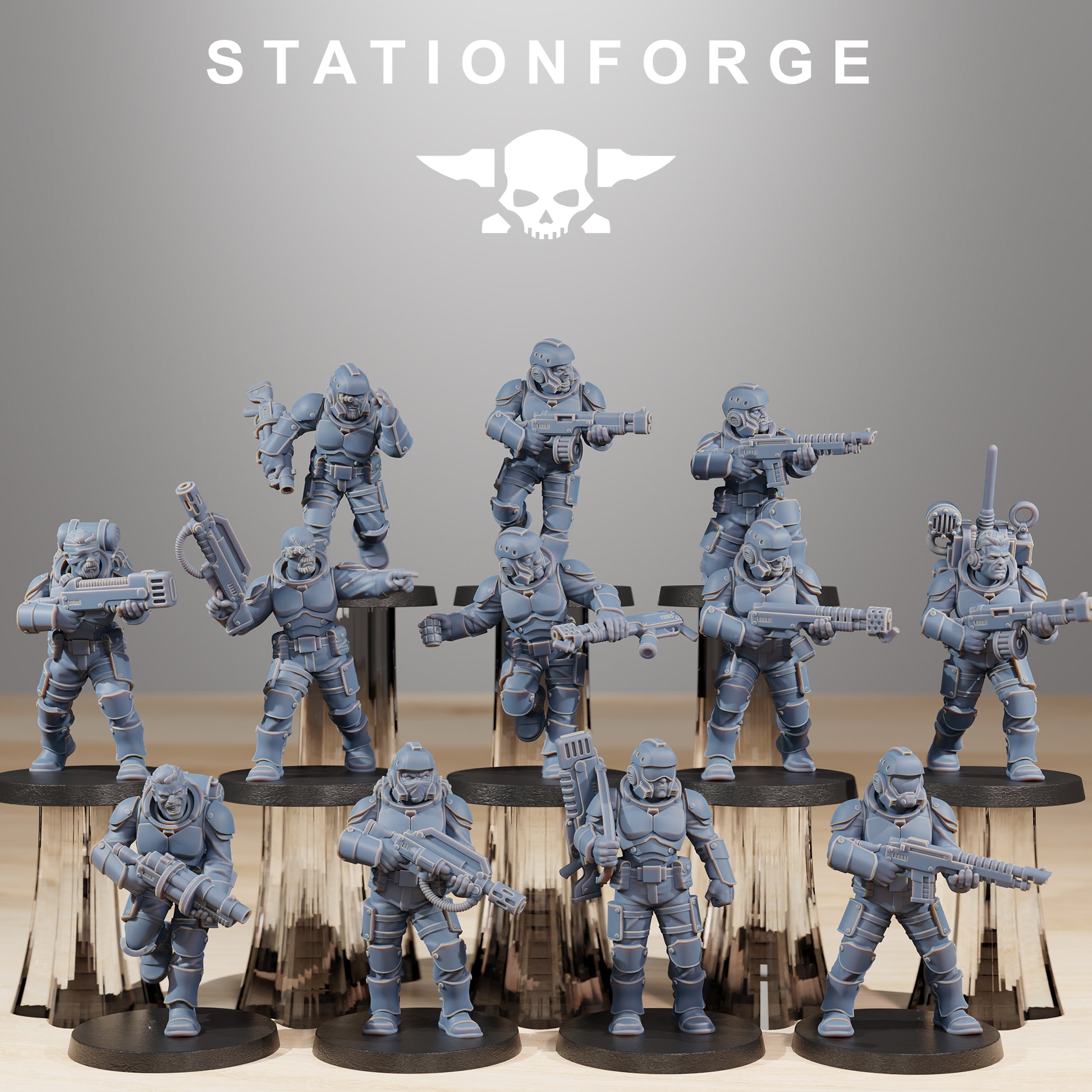 Produktfoto Tabletop 28mm The Printing Goes Ever On (TPGEO)  0: Vaskar Infantry Builder Kit