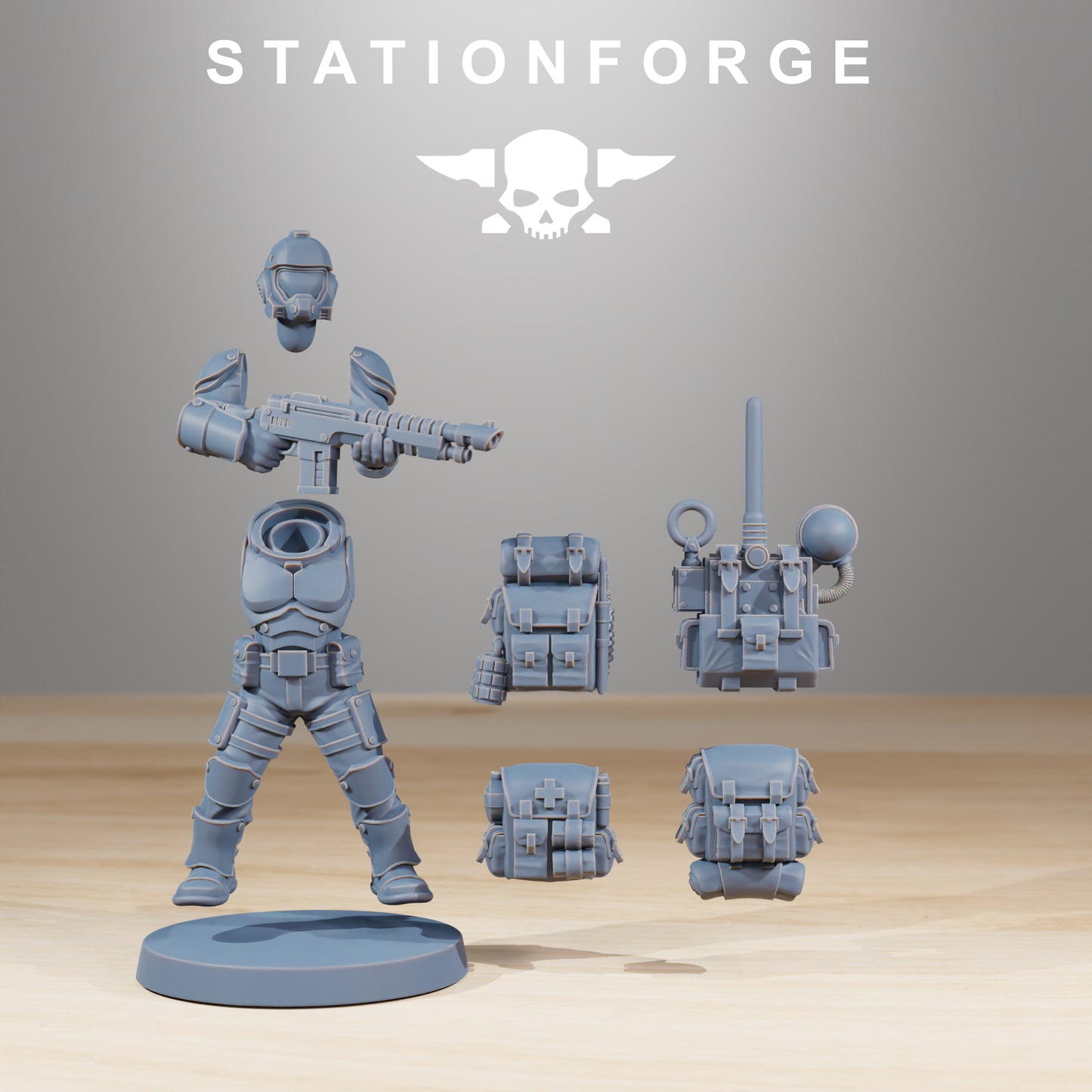 Produktfoto Tabletop 28mm The Printing Goes Ever On (TPGEO)  0: Vaskar Infantry Builder Kit