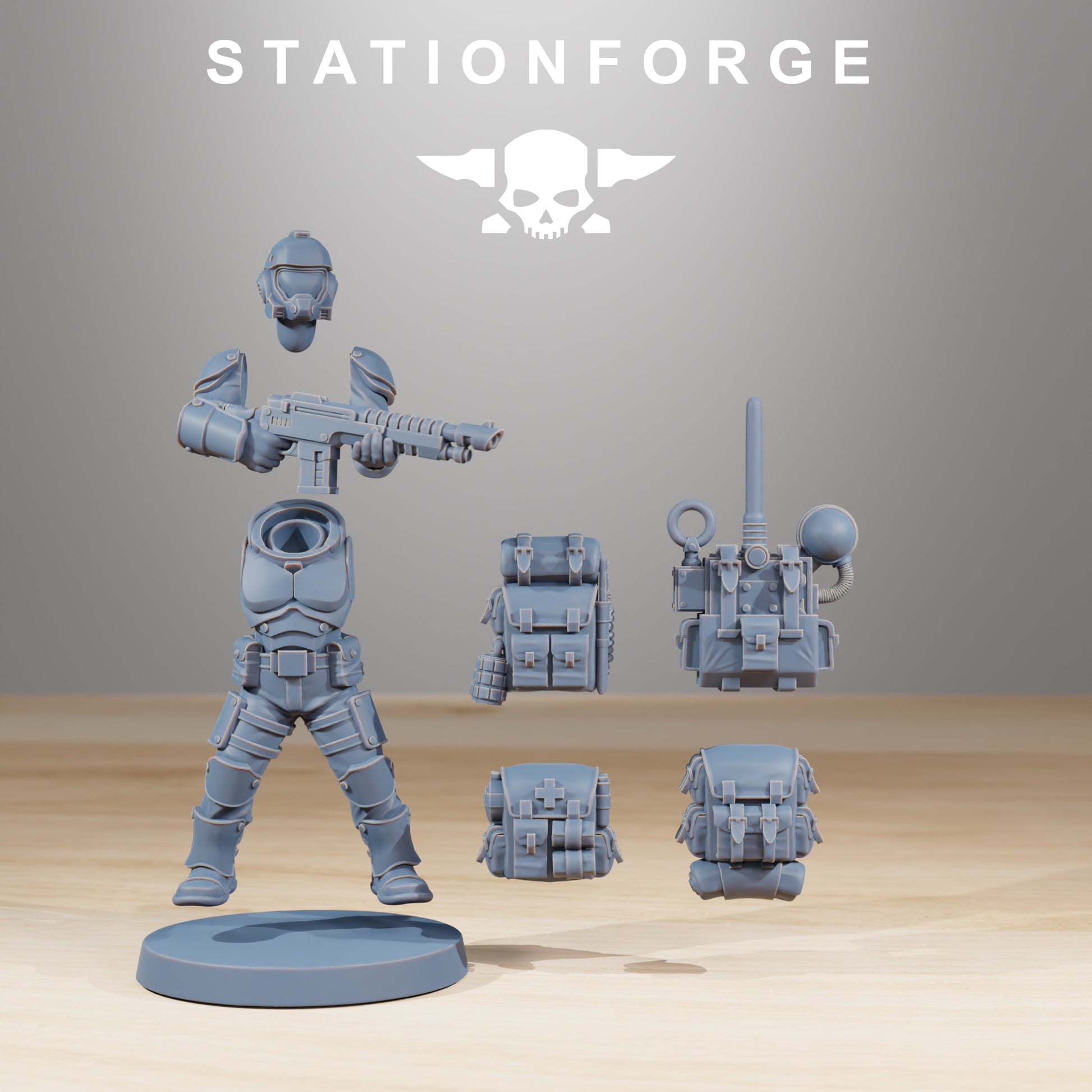 Produktfoto Tabletop 28mm The Printing Goes Ever On (TPGEO)  0: Vaskar Infantry Builder Kit