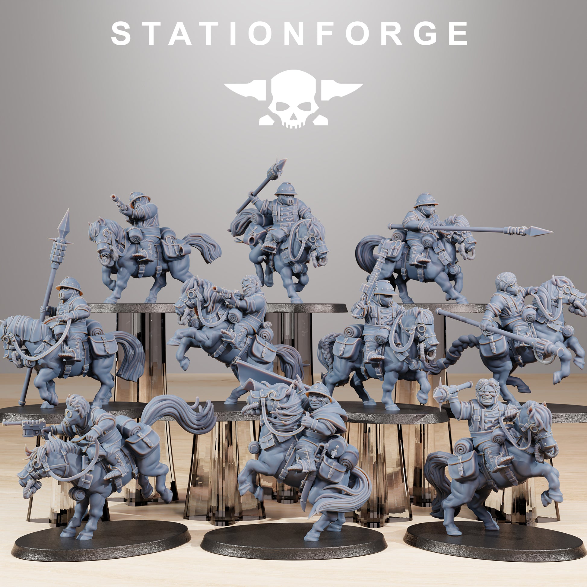Produktfoto Tabletop 28mm The Printing Goes Ever On (TPGEO)  0: GrimGuard Pony Cavalry