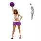 Diorama Modellbau Produktfoto 0: Junges Mädchen/ Cheerleader mit Pompons beim Anfeuern (Ref Nr. A3)