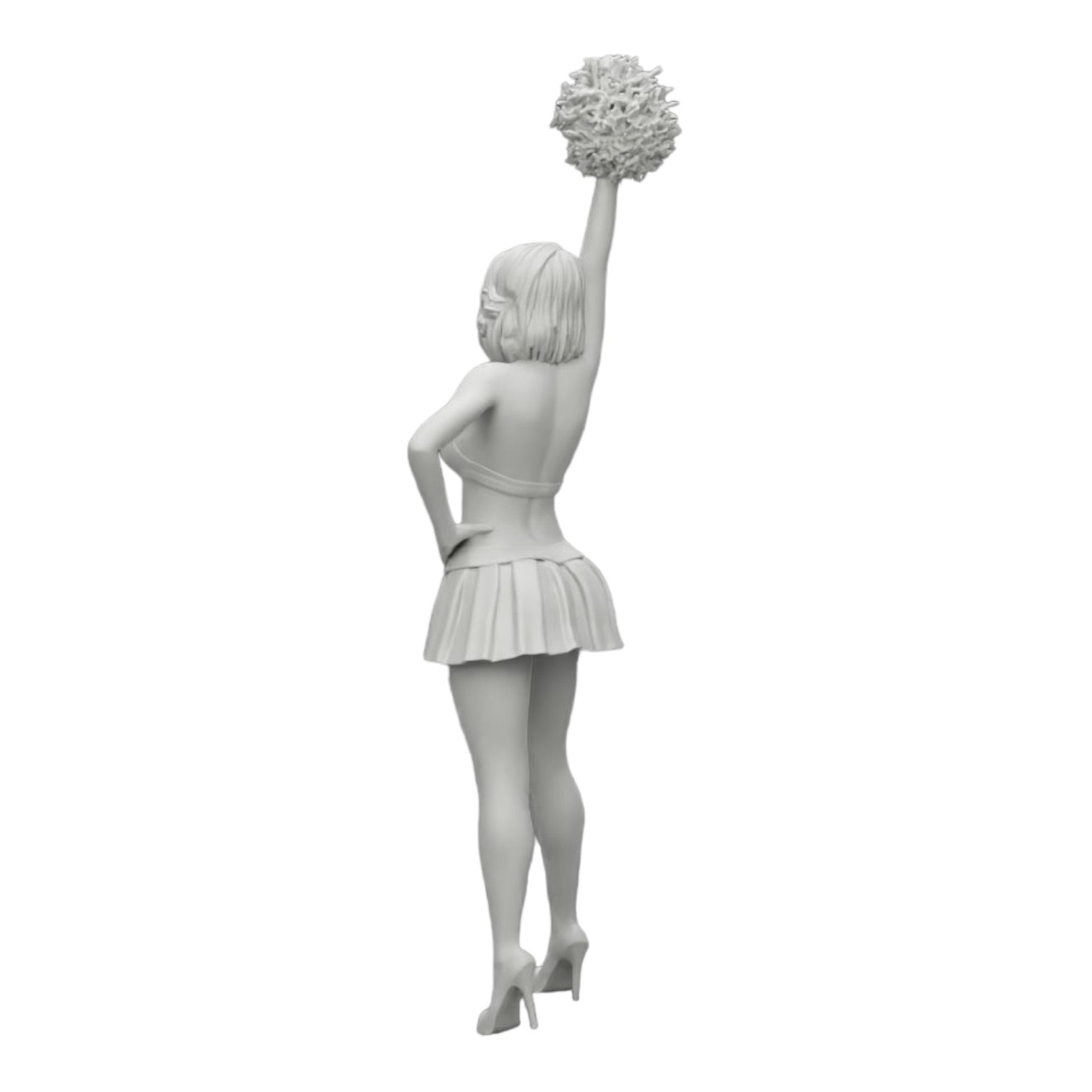 Diorama Modellbau Produktfoto 0: Junges Mädchen/ Cheerleader mit Pompons beim Anfeuern (Ref Nr. A3)