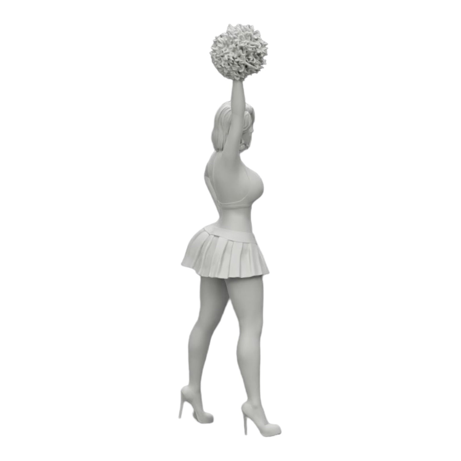 Diorama Modellbau Produktfoto 0: Junges Mädchen/ Cheerleader mit Pompons beim Anfeuern (Ref Nr. A3)