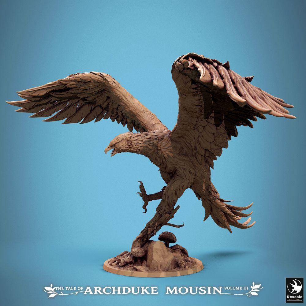 Produktfoto Tabletop 28mm Lord of the Print (LotP) 0: Tabletop Miniatur: Kriegsadler / Great Eagle - Riesiger Adler, Flugbestie, monströser Raubvogel im Sturzflug (25_07_C1)