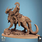 Produktfoto Tabletop 28mm Lord of the Print (LotP) 0: Tabletop Miniatur: Drakonischer Echsenritter auf gepanzerter Bestie mit Schild - Monsterreiter, Elite-Kavallerie Champion/Held, Wargaming Figur, Diorama (24_09_I8)