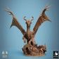 Produktfoto Tabletop 28mm Lord of the Print (LotP) 0: Tabletop Miniatur: Bronzedrache - Alter Großdrache Wyrm auf Felsensockel, Schwingen ausgebreitet, brüllend - Bossmonster, Höhlendrache mit Szenenbase (24_09_A2)