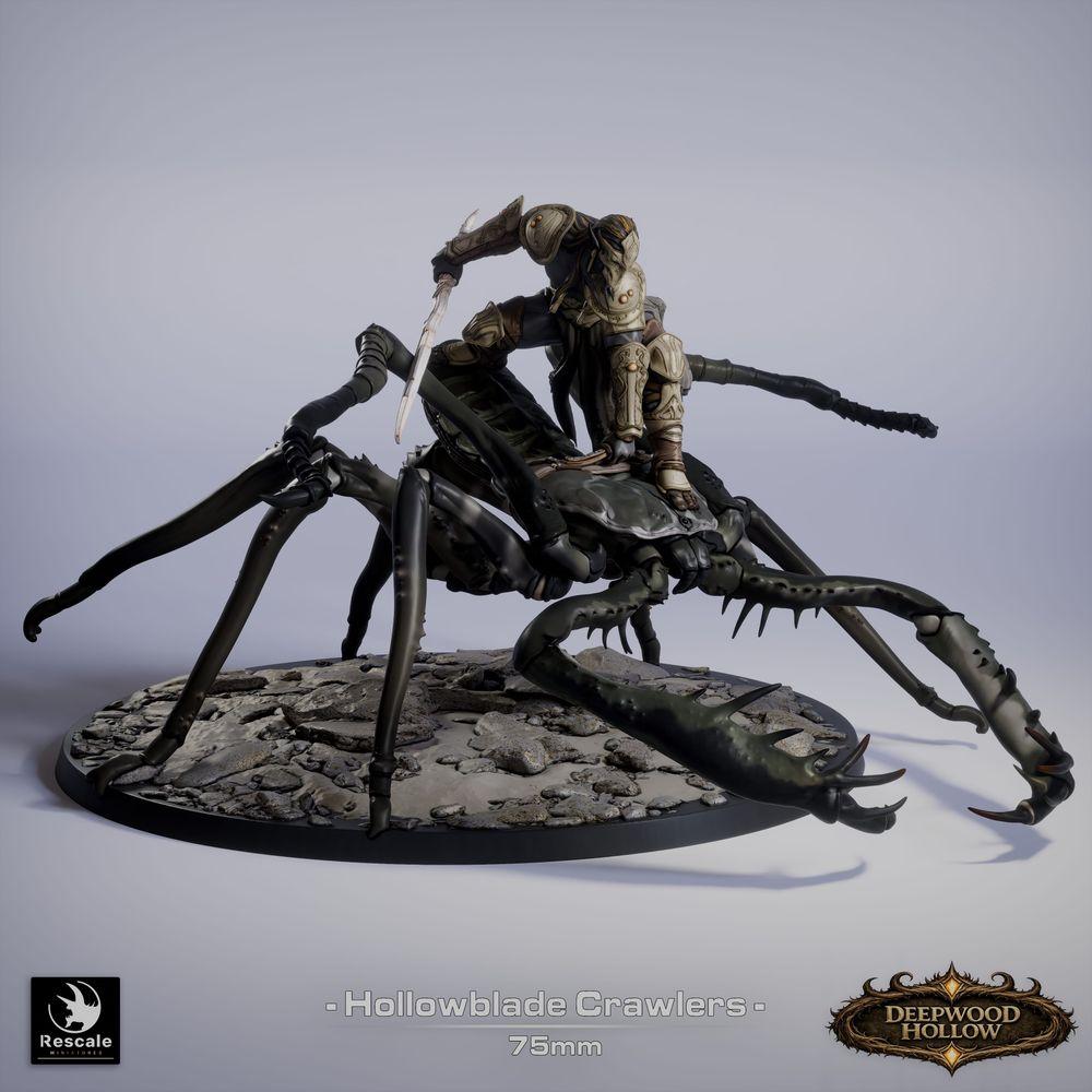 Produktfoto Tabletop 28mm Lord of the Print (LotP) 0: Tabletop Miniatur: Skorpionreiter / Insektenreiter - leichter Kavallerie-Assassine mit gebogener Klinge (26_03_F4)
