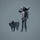 Bauernhof Tier Figuren: Eber - Berkshire Pig (a039)