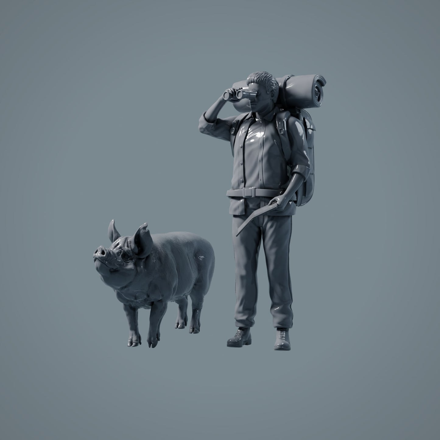 Bauernhof Tier Figuren: Eber - Berkshire Pig (a039)