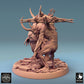 Produktfoto Tabletop 28mm Lord of the Print (LotP) 0: Tabletop Miniatur: Dämonenbrut Lastträger-Duo - Mutanten-Oger, Chaosbestie, Abomination, Trophäenträger mit Joch, Hörnern und Knochen, Boss-Monster (24_08_D12)