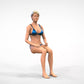Produktfoto  0: Frau im Bikini - sitzend