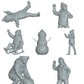 Diorama Modellbau Produktfoto 0: Winterliche Kinder - 7 Figuren - Schneemann und Schneeballschlacht