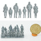 Diorama Modellbau Produktfoto 0: Passanten Figuren Set 3 - 7 Figuren (h0_30)