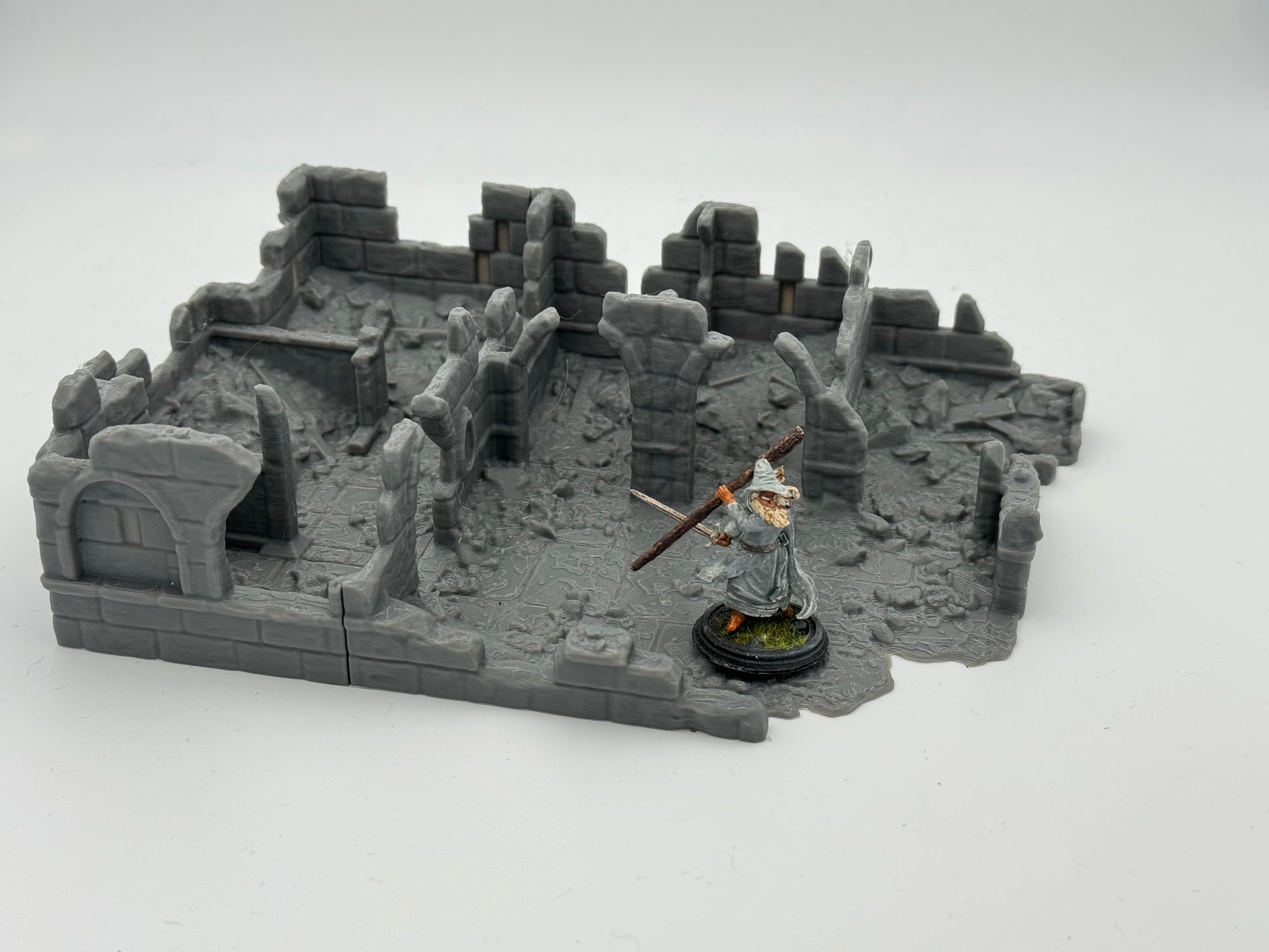 Produktfoto Tabletop 28mm The Printing Goes Ever On (TPGEO)  0: Stallungen Ruinen Ivory City - Gebäude Königreich Gonthan - Stables Ruins Tabletop Terrain