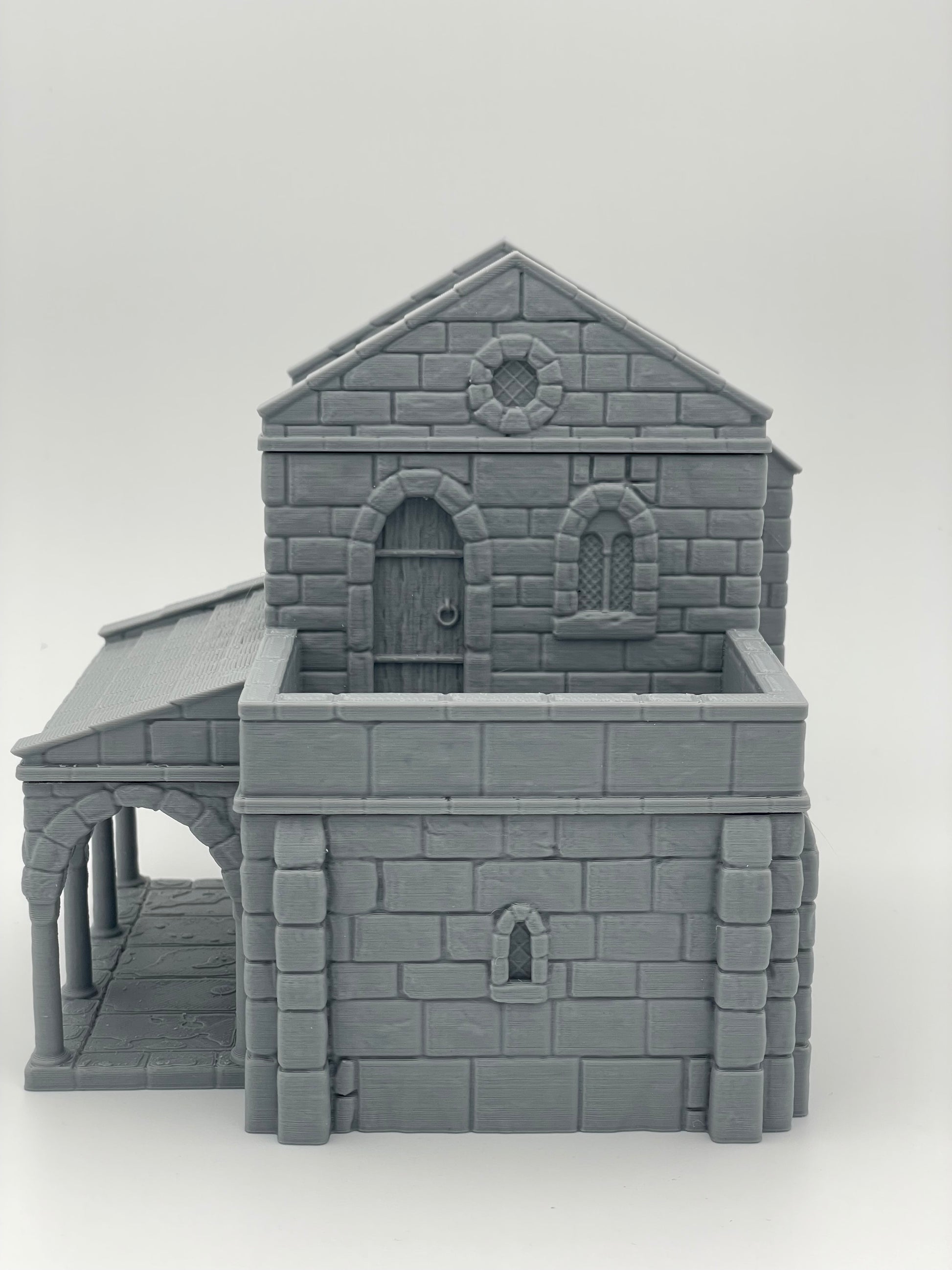 Produktfoto Tabletop 28mm The Printing Goes Ever On (TPGEO)  0: Mittelalterliches Wohnhaus A - Steinernes Gebäude aus dem Menschenreich Gonthan - Begehbares Gelände