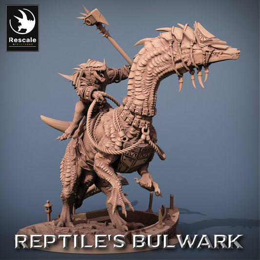 Lizardfolk Reiter - Echsen Krieger auf Dinosaurier Reittier (C8)