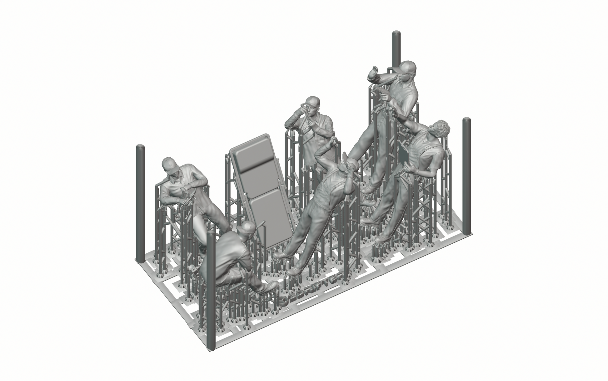 Produktfoto Diorama und Modellbau Miniatur Figur: Mechaniker Set, 6 Figuren