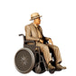 3DP Miniatures 1: Sitzende Figur: Mann im Rollstuhl mit Hut (Ref. Nr. 453)