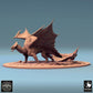 Produktfoto Tabletop 28mm Lord of the Print (LotP) 0: Tabletop Miniatur: Großdrache Wyvern, geduckte Kampfpose mit ausgebreiteten Flügeln, Bossmonster Drachenfigur (24_08_A4)