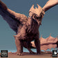 Produktfoto Tabletop 28mm Lord of the Print (LotP) 0: Tabletop Miniatur: Großdrache Wyvern, geduckte Kampfpose mit ausgebreiteten Flügeln, Bossmonster Drachenfigur (24_08_A4)