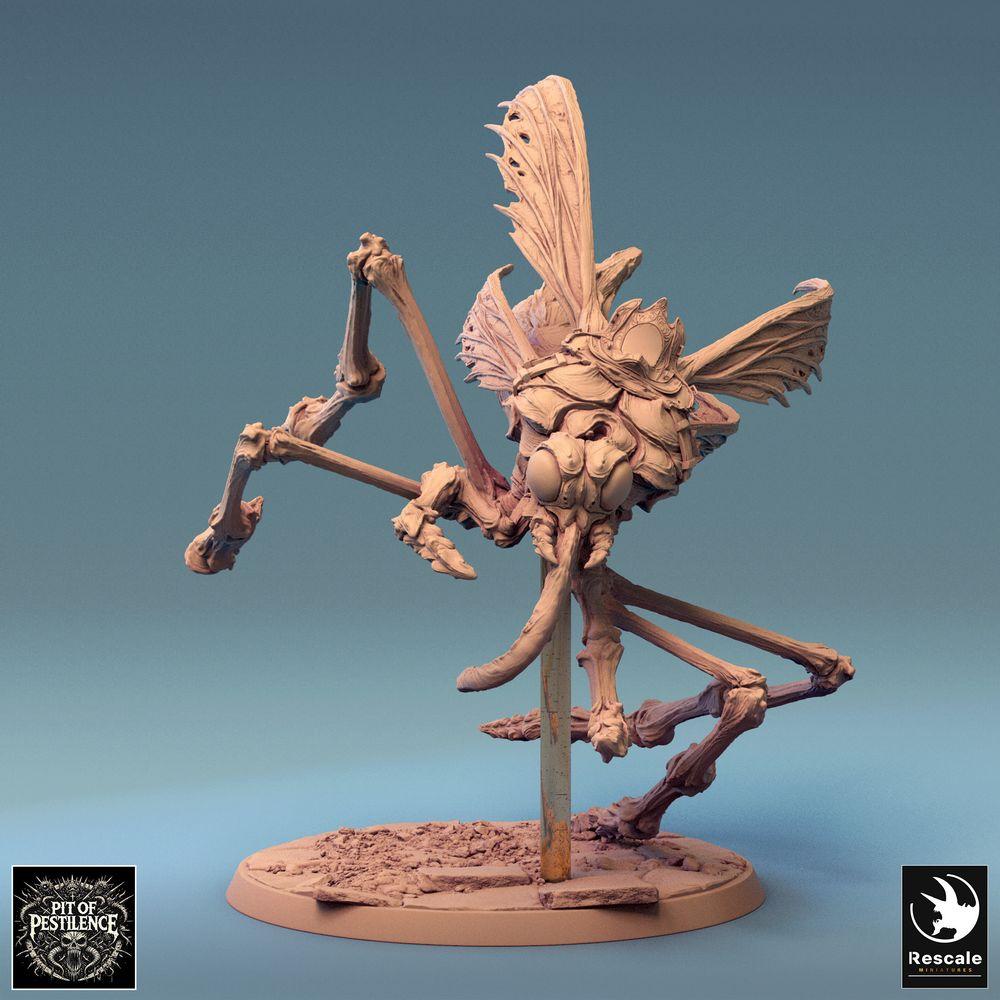 Produktfoto Tabletop 28mm Lord of the Print (LotP) 0: Tabletop Miniatur: Dämonenreiter auf monströser Insektenbestie - Insektenreiter, Mückenreiter, Albtraumkavallerie, Bossmonster - E1 Dravon Assault (24_08_E1)