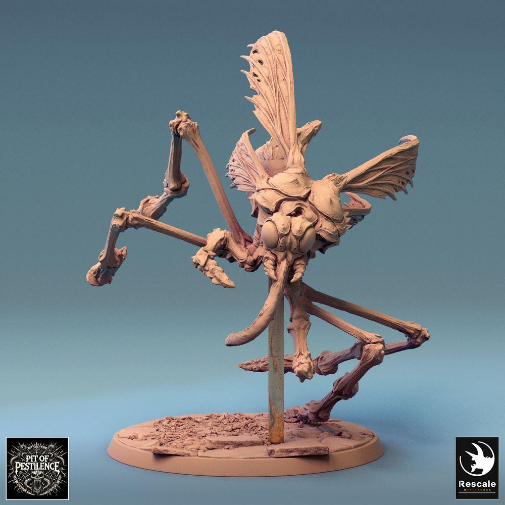 Produktfoto Tabletop 28mm Lord of the Print (LotP) 0: Tabletop Miniatur: Dämonenreiter auf monströser Insektenbestie - Insektenreiter, Mückenreiter, Albtraumkavallerie, Bossmonster - E1 Dravon Assault (24_08_E1)