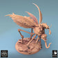 Produktfoto Tabletop 28mm Lord of the Print (LotP) 0: Tabletop Miniatur: Gehörnter Bestienreiter auf riesiger Mückenbestie - Insekten-Monster, Flugbestie, Schwarmdämon - E5 Dravon Pursuit (24_08_E5)