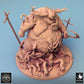 Produktfoto Tabletop 28mm Lord of the Print (LotP) 0: Tabletop Miniatur: Seuchendämon, Dämonenfürst - korpulentes Großmonster und Tentakelbestie mit Henkeraxt und Trophäenstab, brüllend mit Hornkrone und aufgerissenem Bauch (24_08_B1)