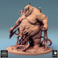 Produktfoto Tabletop 28mm Lord of the Print (LotP) 0: Tabletop Miniatur: Pestdämon / Seuchenfürst, Tentakel-Horror mit Spaltaxt und Kettenwaffe, Boss-Monster für Wargaming (24_08_B3)