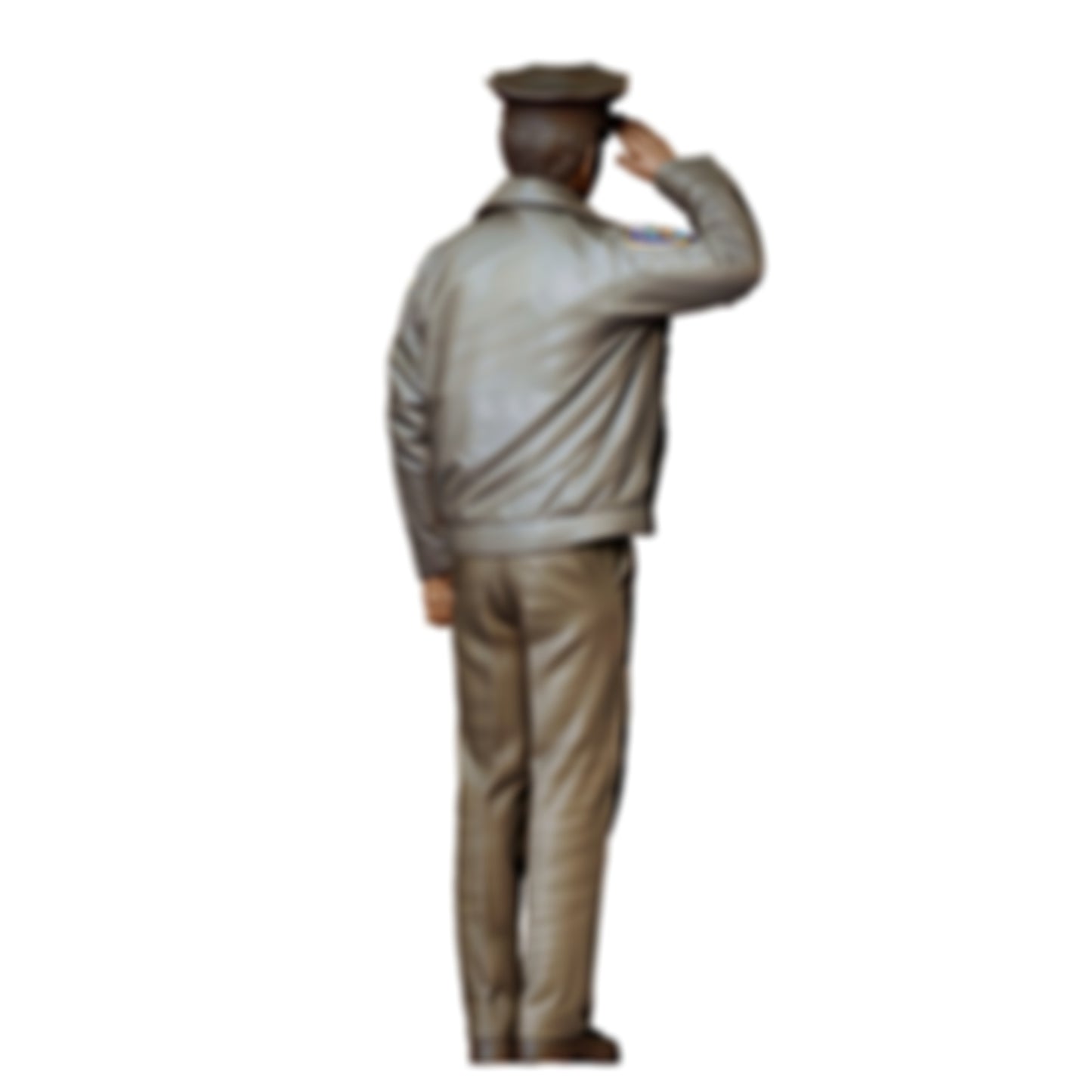 3DP Miniatures 1: Stehende Figur: Polizist mit Schlagstock, salutierend (Ref. Nr. 499)