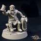 Produktfoto Tabletop 28mm The Printing Goes Ever On (TPGEO)  0: Mittelalterliche Stadtbewohner und Tavernengäste: Wirt, Wächter, Jäger, Bauer, Hausmädchen, Gast, Reisender