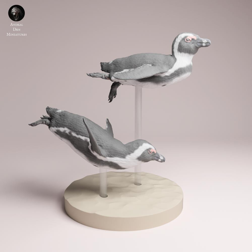 Produktfoto Tabletop 28mm Lord of the Print (LotP) 3: Vogel Tierfigur: Brillenpinguin - schwimmend (26_02_04)