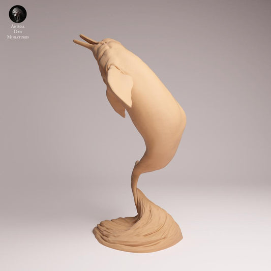 Produktfoto Tabletop 28mm Lord of the Print (LotP) 0: Wassertier Tierfigur: Amazonas-Flussdelfin - auftauchend