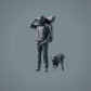 Haustier Figur: laufender Hund - Border Collie (a008)