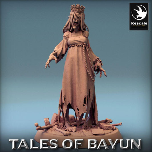 Produktfoto Tabletop 28mm Lord of the Print (LotP) 0: Tabletop Miniatur: Kikimora Prinzessin (Kikimora Princess), Banshee Geisterhexe, verfluchte Totenbraut, untote Adlige (24_01_F2)