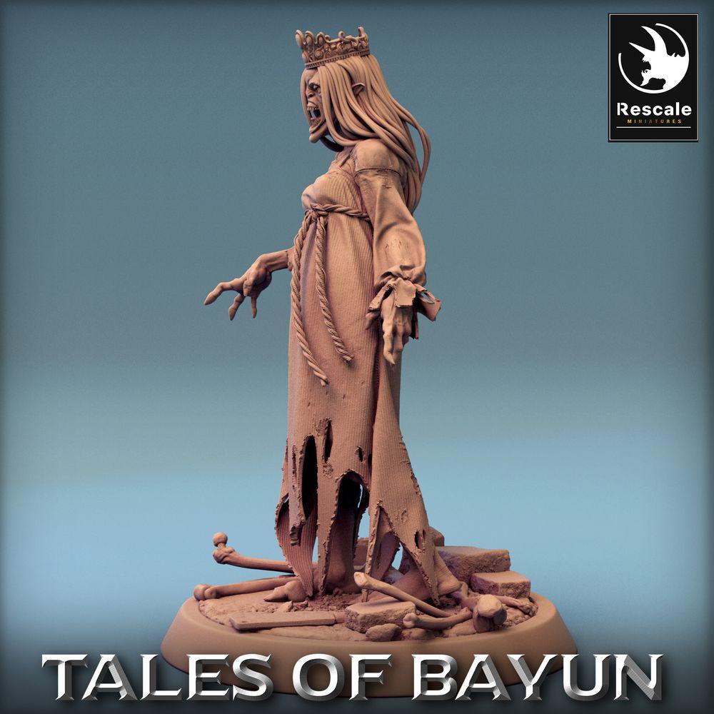 Produktfoto Tabletop 28mm Lord of the Print (LotP) 0: Tabletop Miniatur: Kikimora Prinzessin (Kikimora Princess), Banshee Geisterhexe, verfluchte Totenbraut, untote Adlige (24_01_F2)