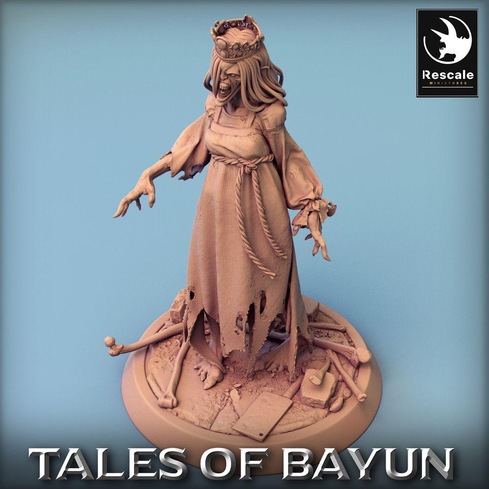 Produktfoto Tabletop 28mm Lord of the Print (LotP) 0: Tabletop Miniatur: Kikimora Prinzessin (Kikimora Princess), Banshee Geisterhexe, verfluchte Totenbraut, untote Adlige (24_01_F2)